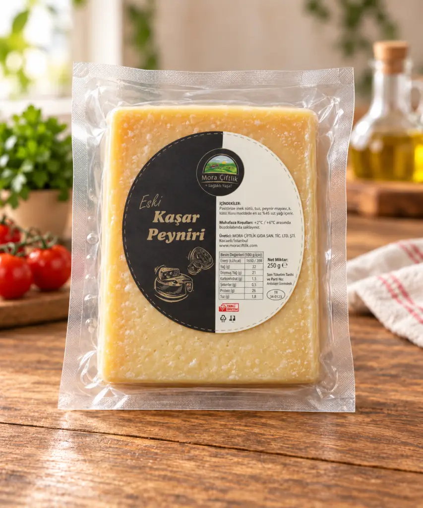 Mora Çiftlik Eski Kaşar Peyniri